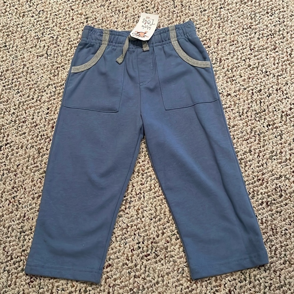 Little Tots Brand Toddler Blue Pants W/Pockets. 24 mos